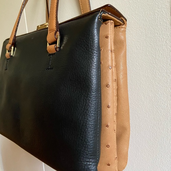 Isaac Mizrahi 3 compartments leather bag 🧡 - Picture 2 of 10